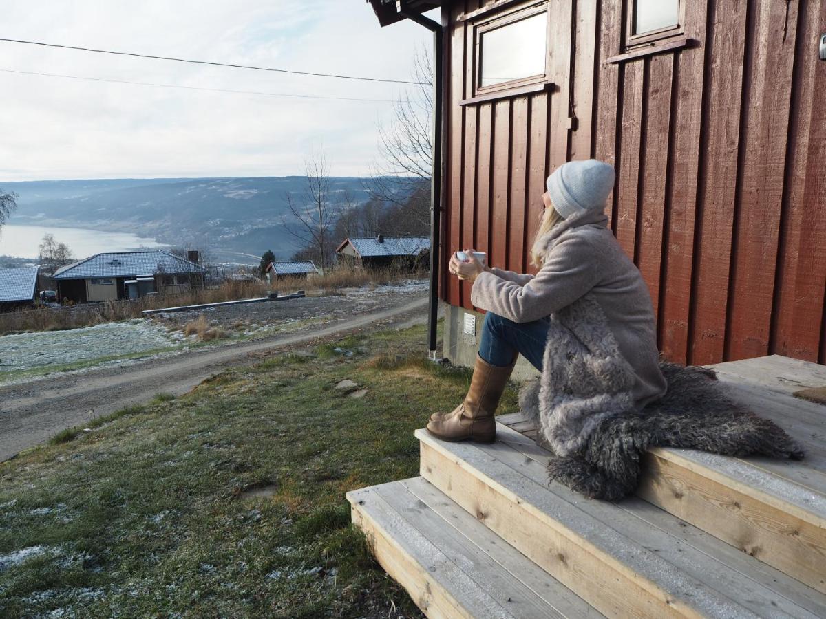 Cabin With Great View Close To Town And Ski Area Лиллехамер Экстерьер фото